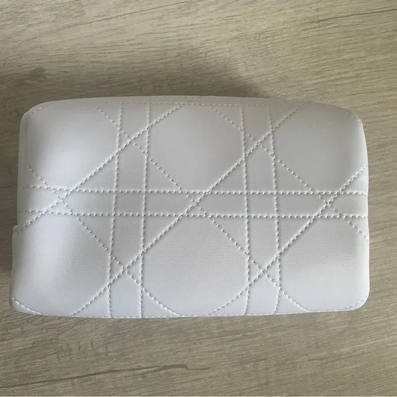 Authentic Dior White Quilted Cosmetic Bag. New. Comes With Box. - Picture 3 of 9